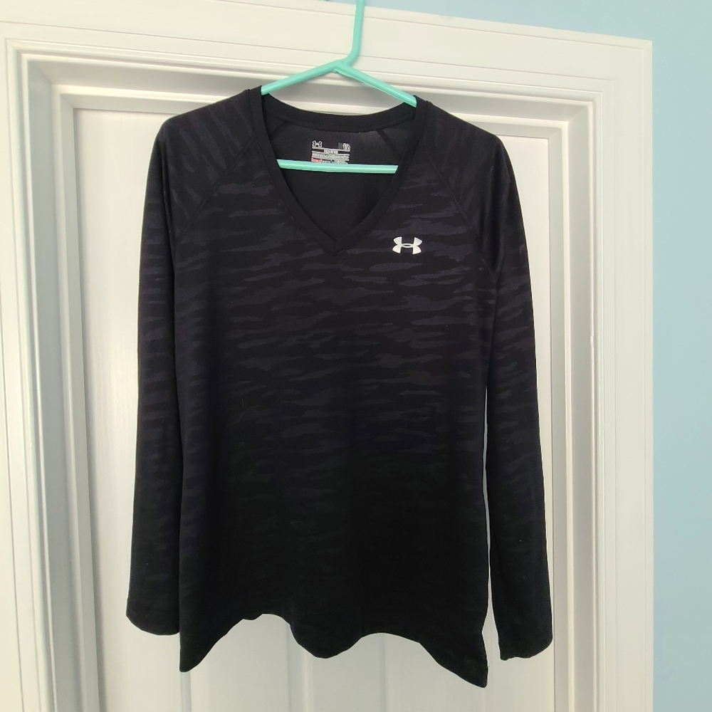 Under Armour Long Sleeve Semi Fitted Shirt Black